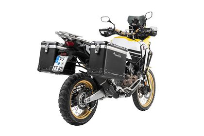Valise Touratech ZEGA Pro 38/45 - Support noir inclus - Anodisé noir