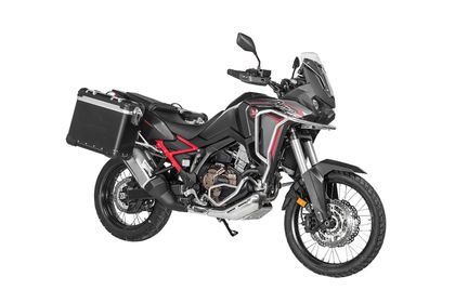 Valise Touratech Kit complet ZEGA Evo 31/38 - Support gris inclus - Anodisé noir