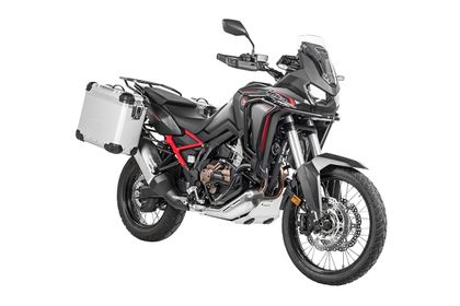 Valise Touratech Kit complet ZEGA Evo 31/38 - Support noir inclus - Anodisé gris