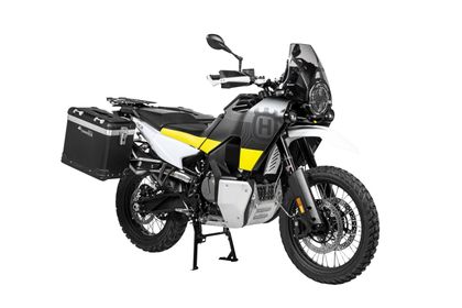 Touratech ZEGA Pro 38/45 - Grauer Halter inklusive - Schwarz eloxiert Seitenkoffer