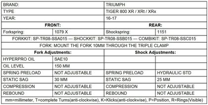 Touratech Progressive - Black Fork springs