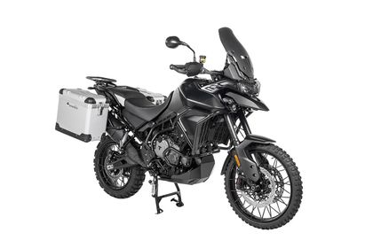 Touratech ZEGA Pro 38/45 - Schwarze Halterung enthalten - Grau eloxiert Seitenkoffer