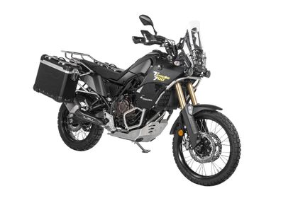 Valise Touratech Kit complet ZEGA Evo 31/38 - Support gris inclus - Anodisé noir