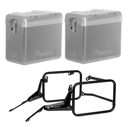 Touratech ZEGA Mundo 38/38 - Schwarze Halterung inklusive - Aluminium Seitenkoffer