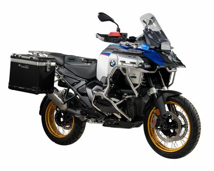 Valise Touratech Kit complet ZEGA Pro 45/45 - Support gris inclus - Anodisé noir Ref : TRT00778A / 01-035-6722-0 BMW 1300 R 1300 GS ADVENTURE - 2024 - 2026