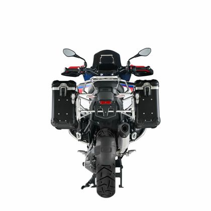 Valise Touratech Kit complet ZEGA Evo 31/31 - Support gris inclus - Anodisé noir Ref : TRT00786A / 01-035-7802-0 BMW 1300 R 1300 GS ADVENTURE - 2024 - 2026