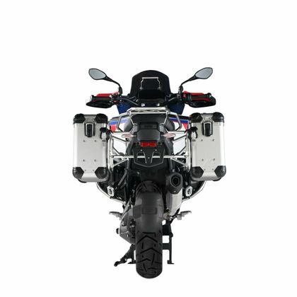 Valise Touratech Kit complet ZEGA Evo 31/31 - Support noir inclus - Anodisé gris Ref : TRT00788A / 01-035-7851-0 BMW 1300 R 1300 GS ADVENTURE - 2024 - 2026