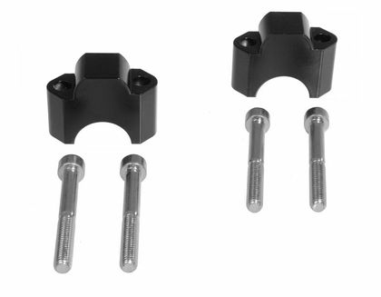 Rehausseur de guidon Touratech 30 mm - Noir