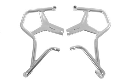 Touratech Uitbreiding voor originele crash bar - Zilver Motorbescherming