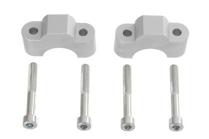 Rehausseur de guidon Touratech 25 mm - Argent