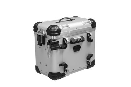 Touratech ZEGA Evo - 31 liter - links - Zilver Zijkoffer Universeel