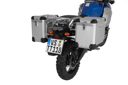 Valise Touratech ZEGA Pro 38/45 - Support gris inclus - Anodisé gris Ref : TRT00927A / 01-052-3615-0 