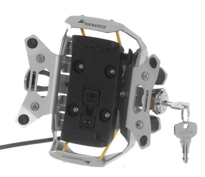 Support GPS Touratech Pour guidon Garmin ZUMO 340 / 345 / 350 / 390 / 395 V 3.0 - Argent Universel