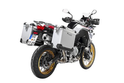 Touratech ZEGA Pro 31/38 - Schwarze Halterung inklusive - Grau eloxiert Seitenkoffer