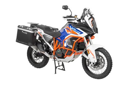 Touratech ZEGA Pro 31/38 - Grauer Halter inklusive - Schwarz eloxiert Seitenkoffer