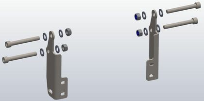 Touratech Montagekit zonder crash-bar - Zilver Motorbescherming