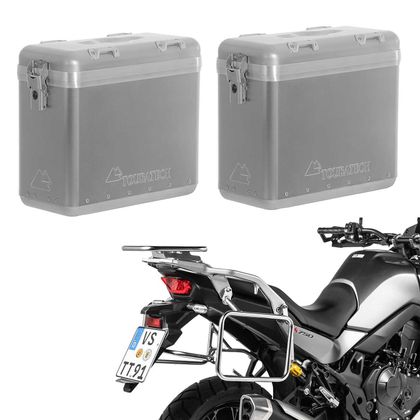 Valise Touratech ZEGA Mundo 31/31 - Support gris inclus - Alu Ref : TRT01053A / 01-401-6100-0 