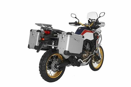 Touratech ZEGA Pro 38/45 - Grauer Halter inklusive - Grau anodisiert Seitenkoffer