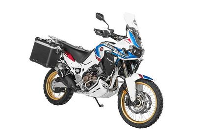 Valise Touratech ZEGA Evo X Avec déport 38/38 - Support gris inclus - Anodisé noir