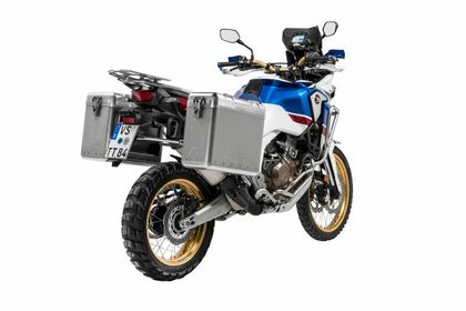 Valise Touratech ZEGA Mundo 31/38 - Support gris inclus - Alu