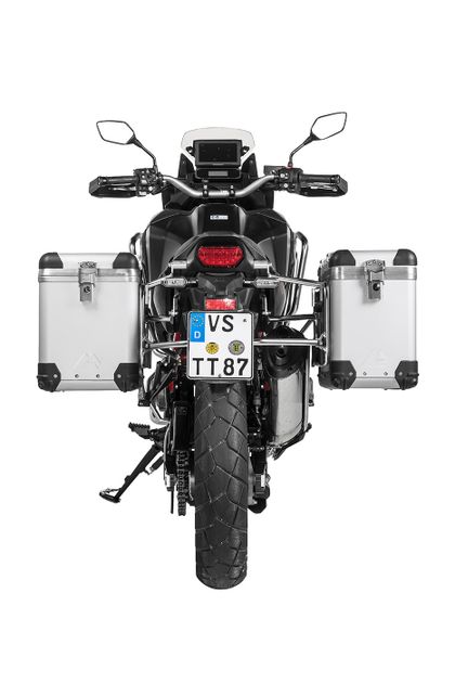 Touratech ZEGA Pro 38/45 - Grauer Halter inklusive - Grau eloxiert Seitenkoffer Ref : TRT01115A / 01-403-5736-0 