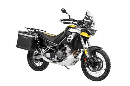 Valise Touratech ZEGA Pro 31/38 - Support noir inclus - Anodisé noir