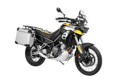 Valise Touratech Kit complet ZEGA Evo 31/38 - Support noir inclus - Anodisé gris