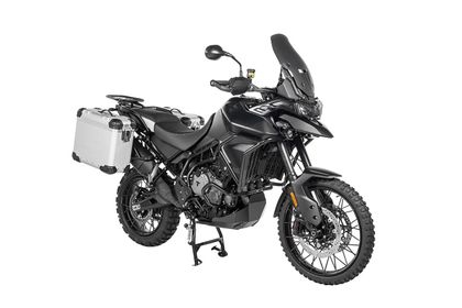 Valise Touratech Kit complet ZEGA Evo 31/38 - Support noir inclus - Anodisé gris