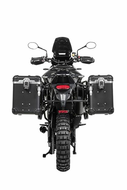 Valise Touratech Kit complet ZEGA Evo 31/38 - Support noir inclus - Anodisé gris