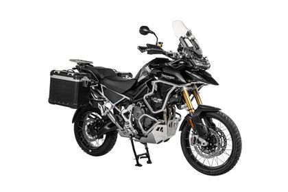 Valise Touratech Kit complet ZEGA Evo 38/45 - Support gris inclus - Anodisé noir