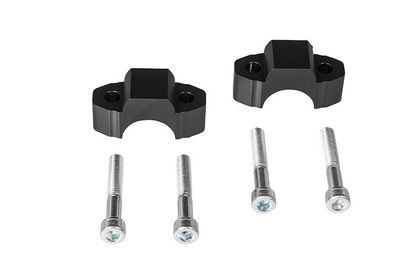 Rehausseur de guidon Touratech 20 mm - Noir