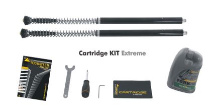Kit suspension Touratech Avant / Arrière - WTE EXTREME (cartouche) - Blanc