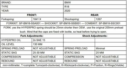 Touratech Front/Rear - Progressive Spring Kit - BLACK-T Stage 1 - Black Suspension kit