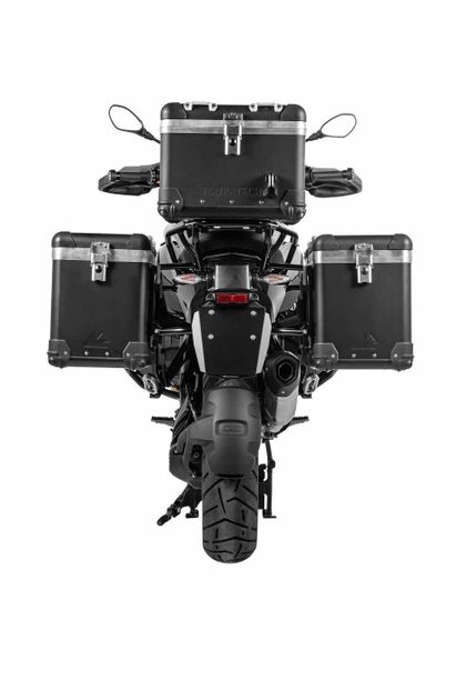 Valise Touratech Kit complet ZEGA Pro 31/31 - Support noir inclus - Anodisé noir