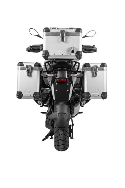 Valise Touratech Kit complet ZEGA Pro 38/38 - Support noir inclus - Anodisé gris Ref : TRT01269A / 01-035-5761-0 BMW 1300 R 1300 GS - 2023 - 2026