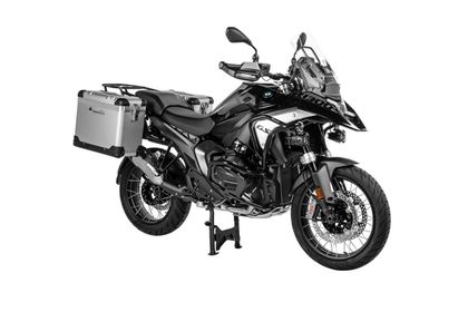 Valise Touratech Kit complet ZEGA Pro 38/38 - Support noir inclus - Anodisé gris