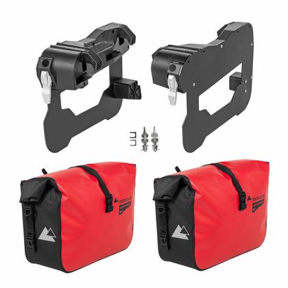 Touratech Endurance - voor Vario BMW ondersteuning - Rood Zadeltassen