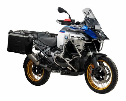 Valise Touratech Kit complet ZEGA Evo 38/38 - Support gris inclus - Anodisé noir