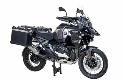 Valise Touratech Kit complet ZEGA Evo 38/38 - Support gris inclus - Anodisé noir