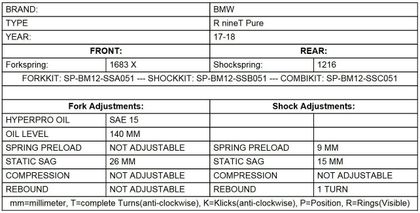Touratech Black-T - Stage 1 progressive - Black Fork springs