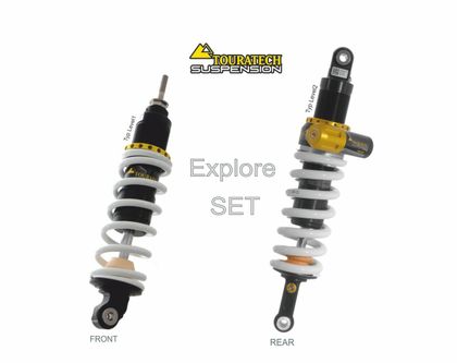 Kit suspension Touratech Avant / Arrière - Level 2 - Noir - Jaune Ref : TRT01375A / 01-044-5849-0 