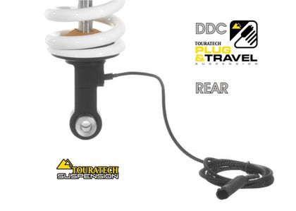 Touratech Rear - DDA - Plug & Travel - White Shock absorber