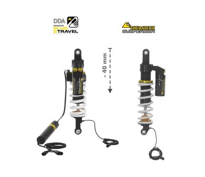Touratech Front / Rear - Plug & Travel (-40 mm) - White Suspension kit Ref : TRT01429A / 01-045-5867-0 