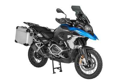 Valise Touratech Kit complet ZEGA Evo 31/38 - Support noir inclus - Anodisé gris