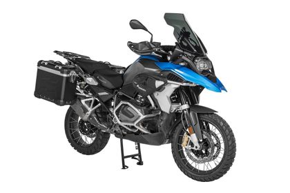 Valise Touratech Kit complet ZEGA Evo 31/38 - Support gris inclus - Anodisé noir