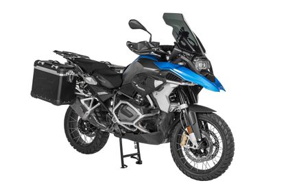 Valise Touratech Kit complet ZEGA Evo 38/45 - Support gris inclus - Anodisé noir