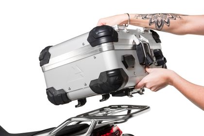 Touratech ZEGA Evo 25L - Rapid Trap - Geanodiseerd grijs Topkoffer Universeel