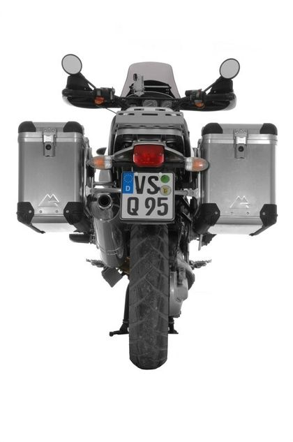 Touratech ZEGA Pro 38/45 - Schwarze Halterung inklusive - Aluminium Seitenkoffer