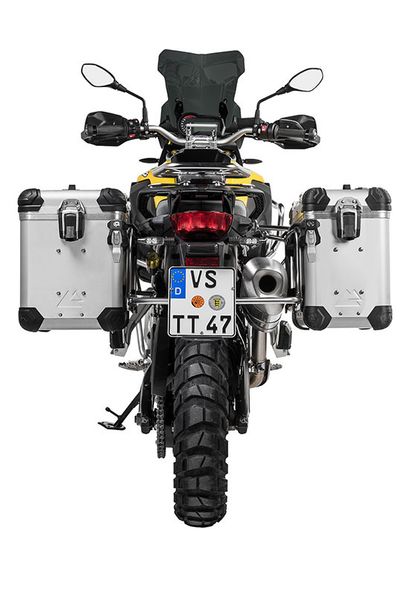Touratech Kit complet ZEGA Evo 38/45 - Support gris inclus - Anodisé gris Zijkoffer Ref: TRT01600A / 01-082-6836-0 