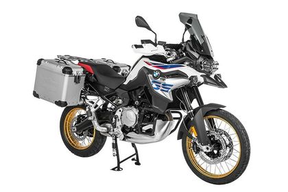 Touratech ZEGA Evo X Avec déport 45/45 - Support noir inclus - Anodisé gris Zijkoffer